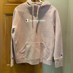 Champion Light Pink Hoodie Sweatshirt
